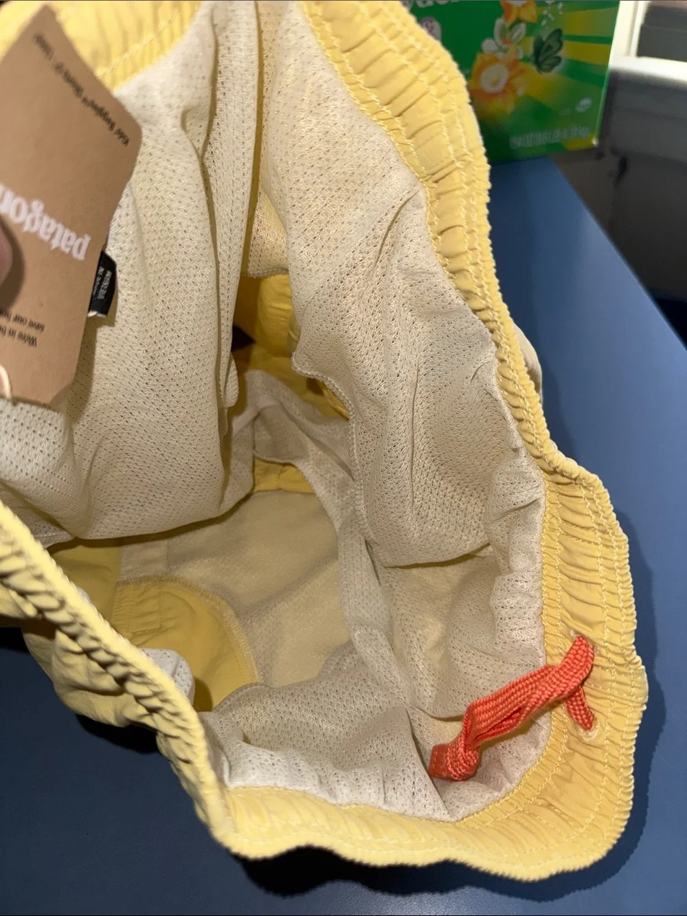 Patagonia Kids Yellow Swim Shorts